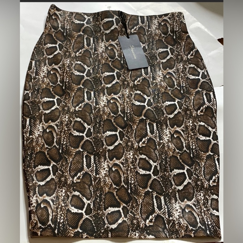 Womens Snake Print Mini Skirt, Brand: Shinestar, Size: M